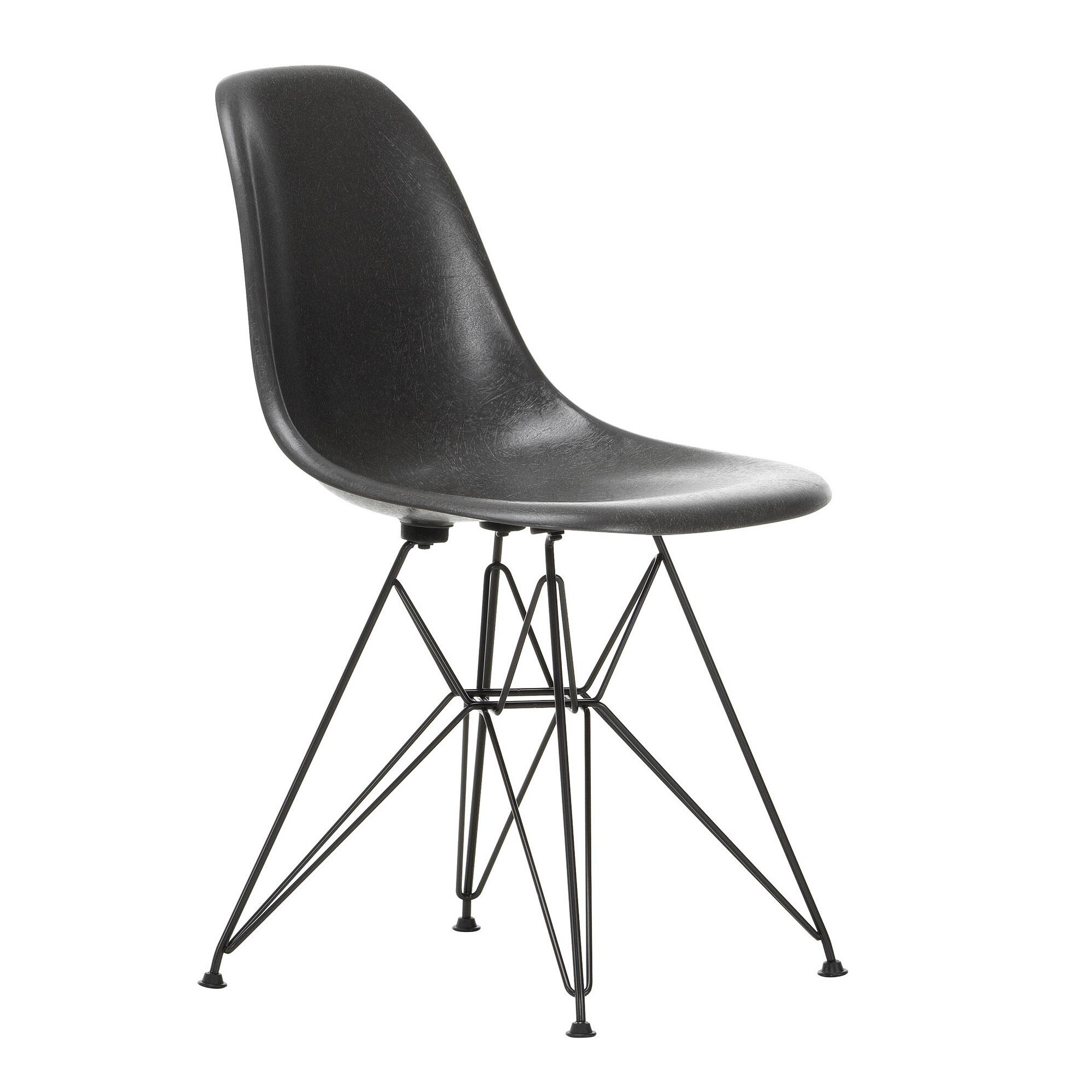 Eames Fiberglass Side Chair DSR Black Base
