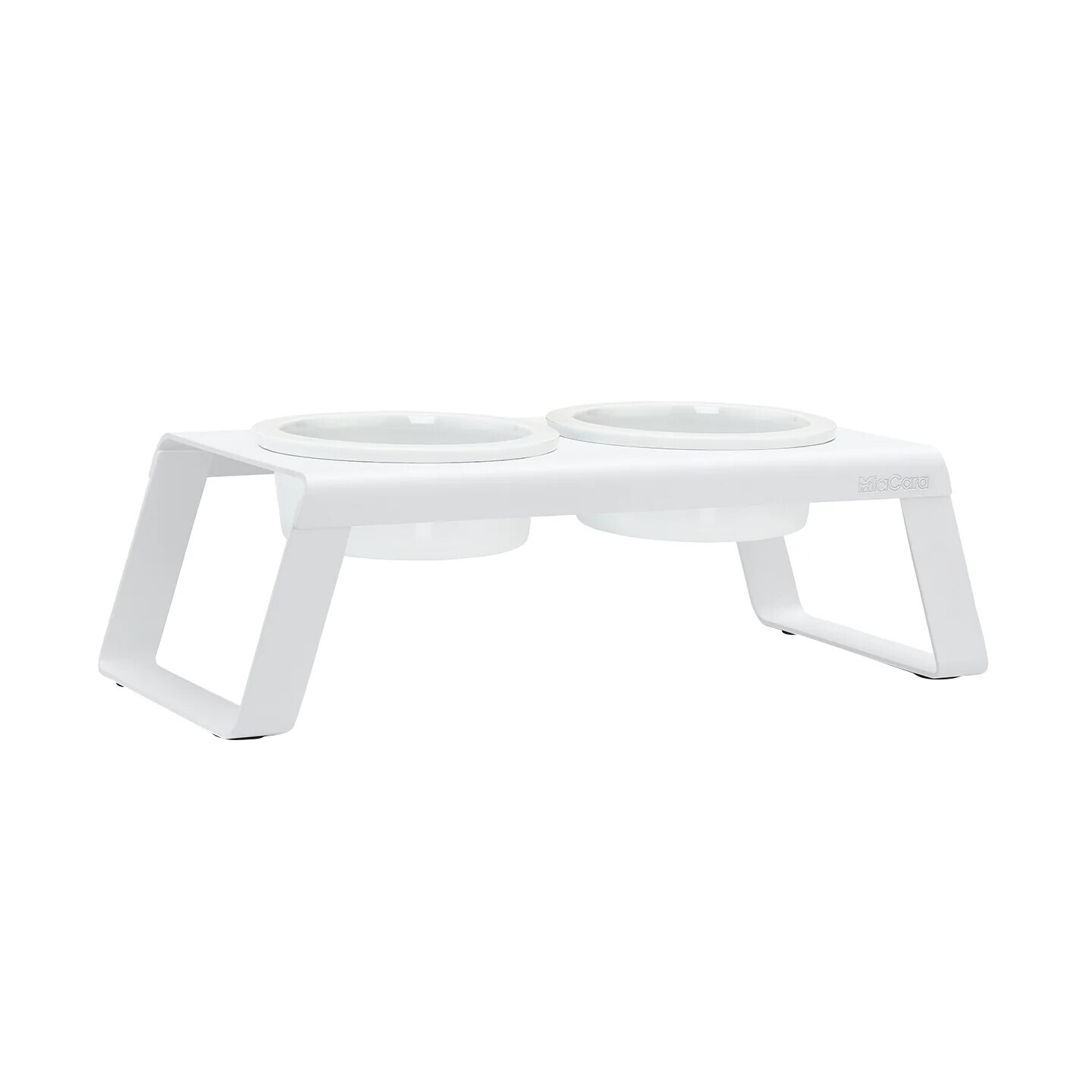 Desco Dog Bowl Stand with Porcelain Bowls M