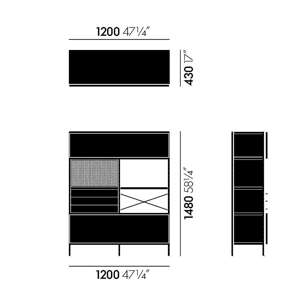 Eames Storage Unit ESU Bookcase