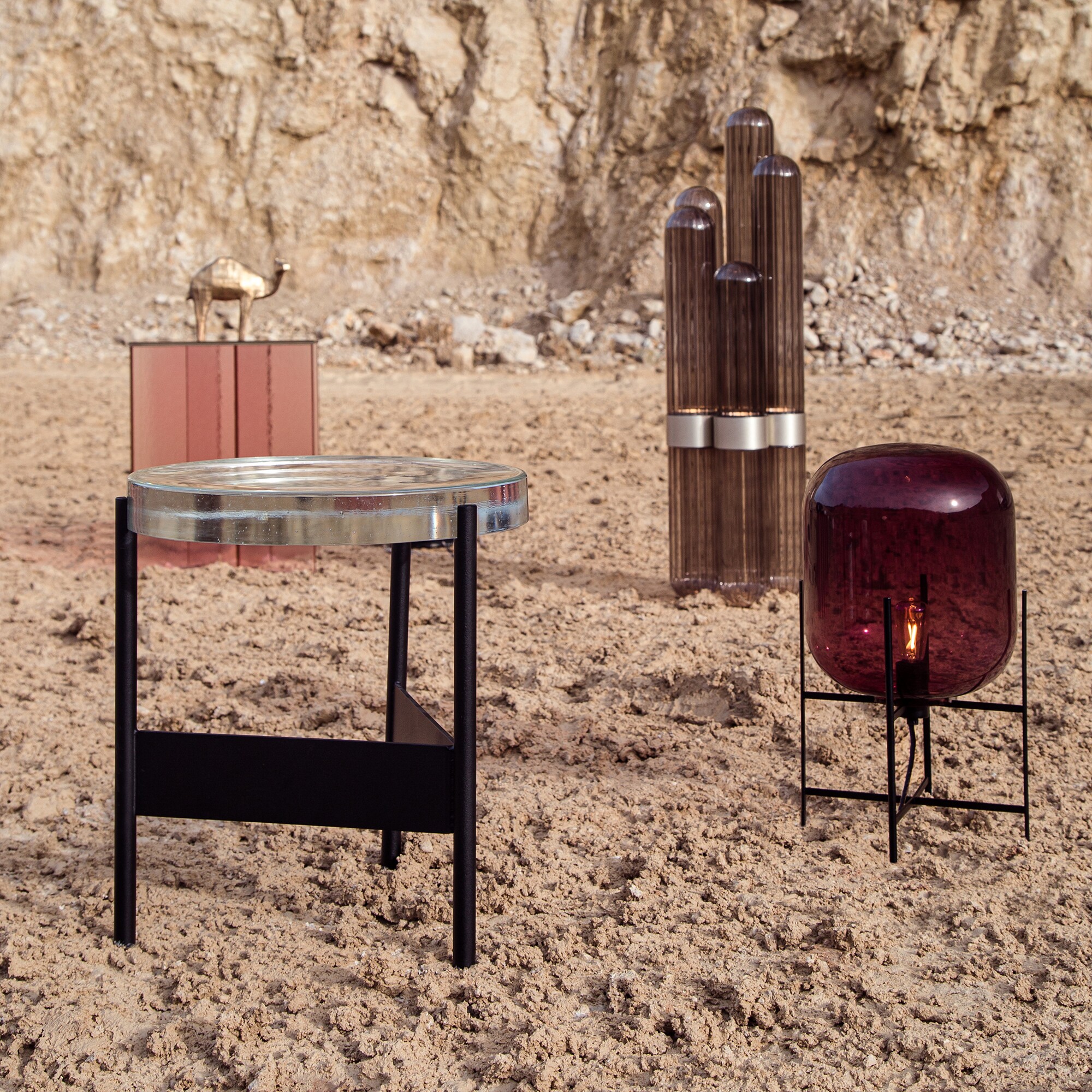 Alwa Two Side Table H 44cm