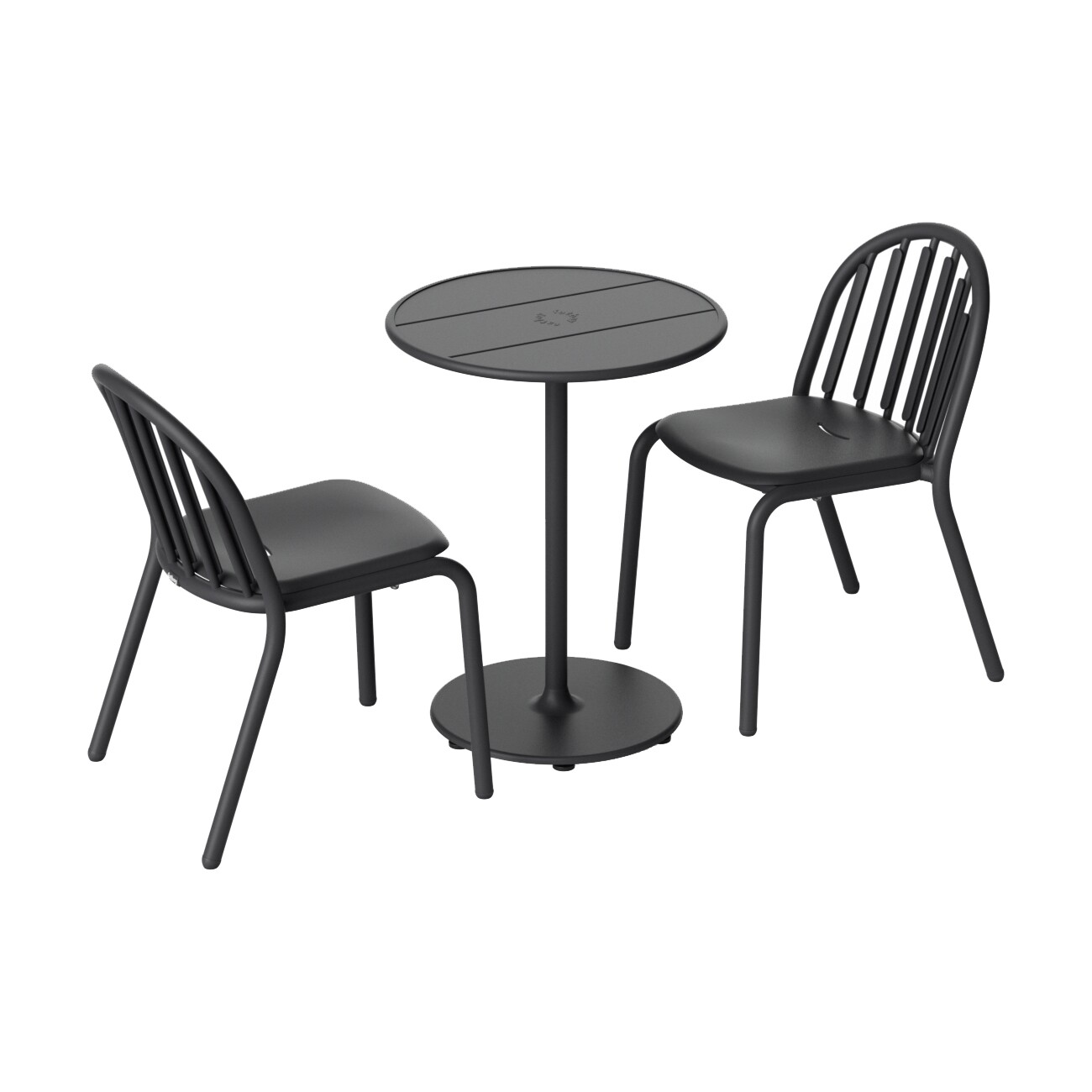 Exclusive Edition Fred's Set Garden Table Ø 60cm + 2 Garden Chairs