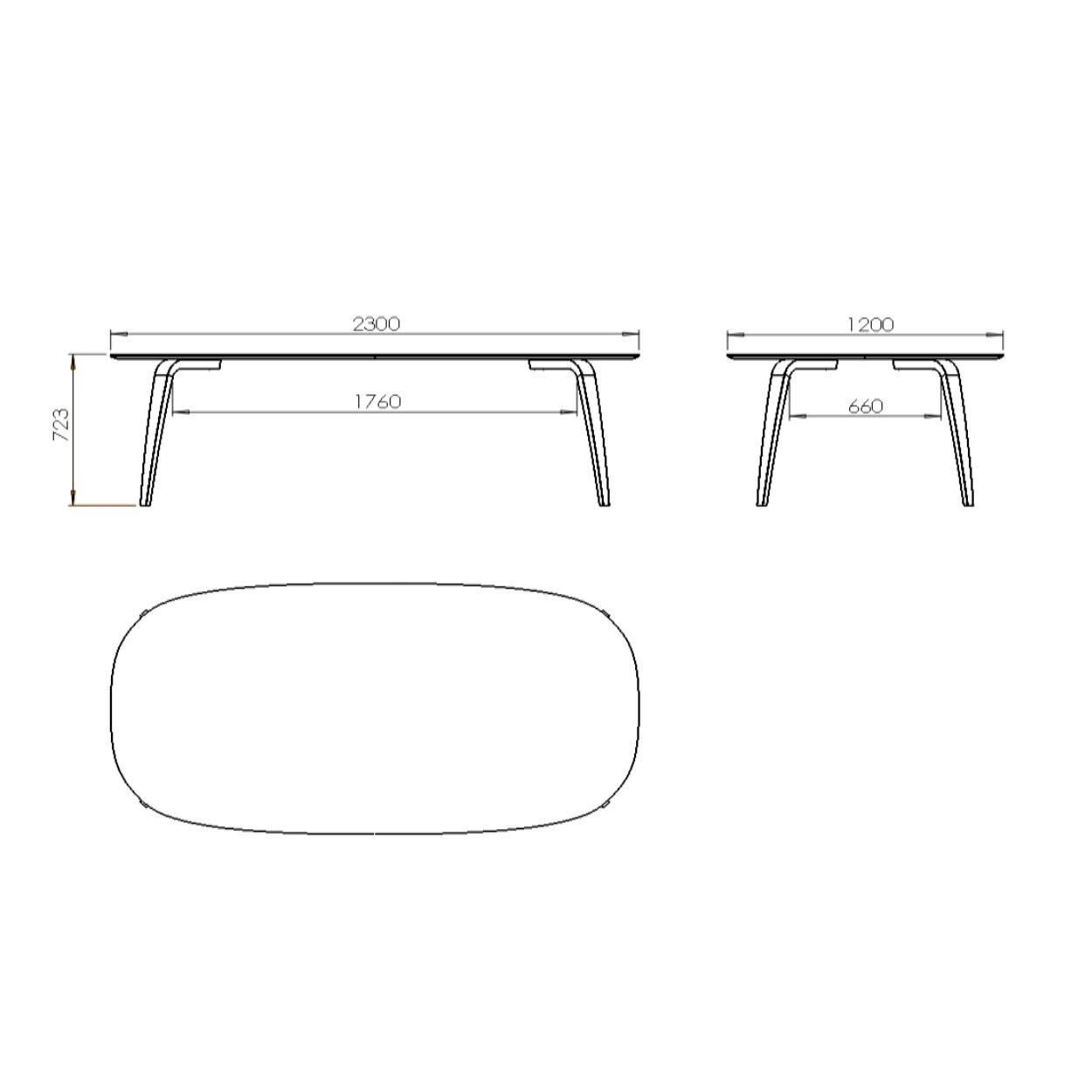 Dining Table Elliptical