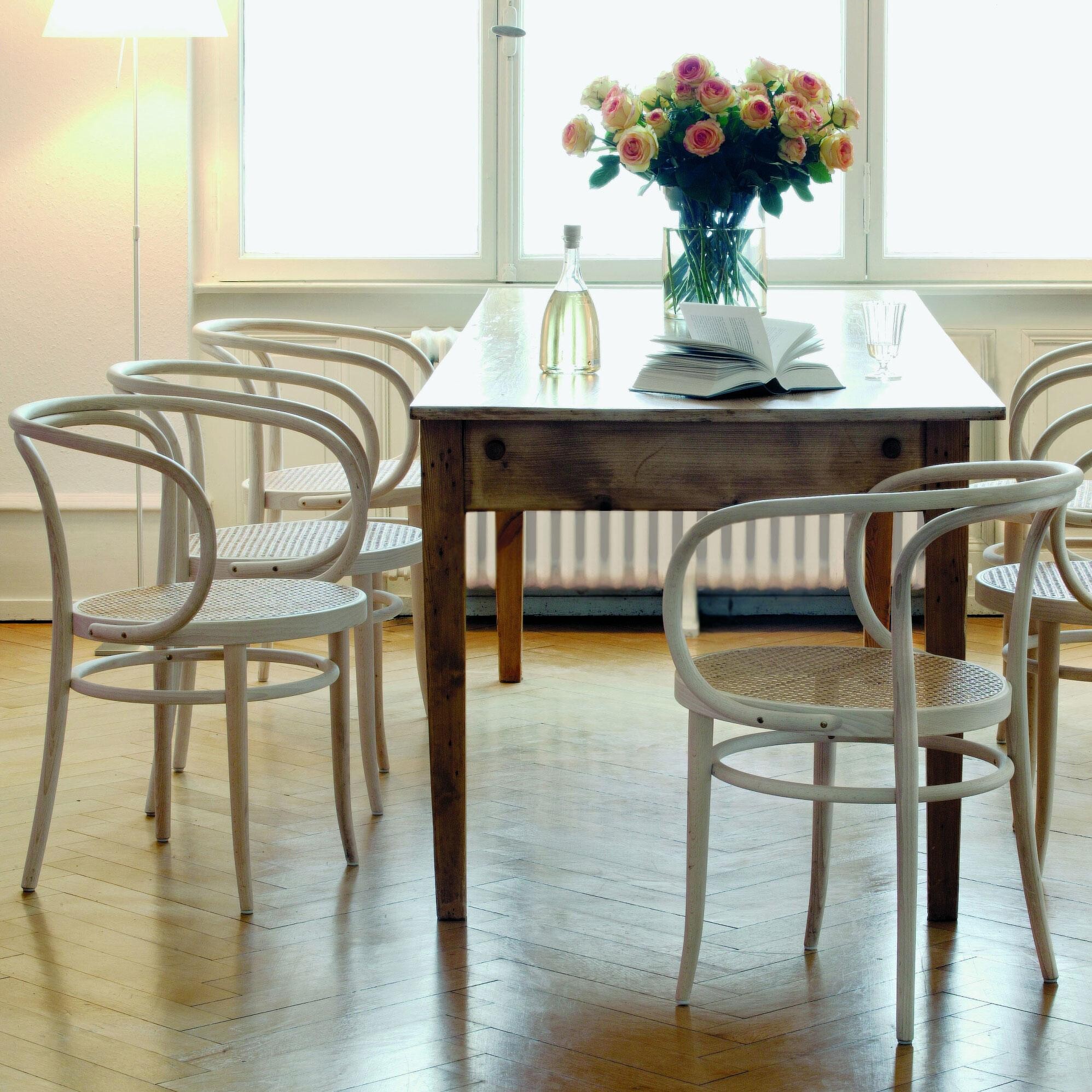 209 R Armchair with Wickerwork