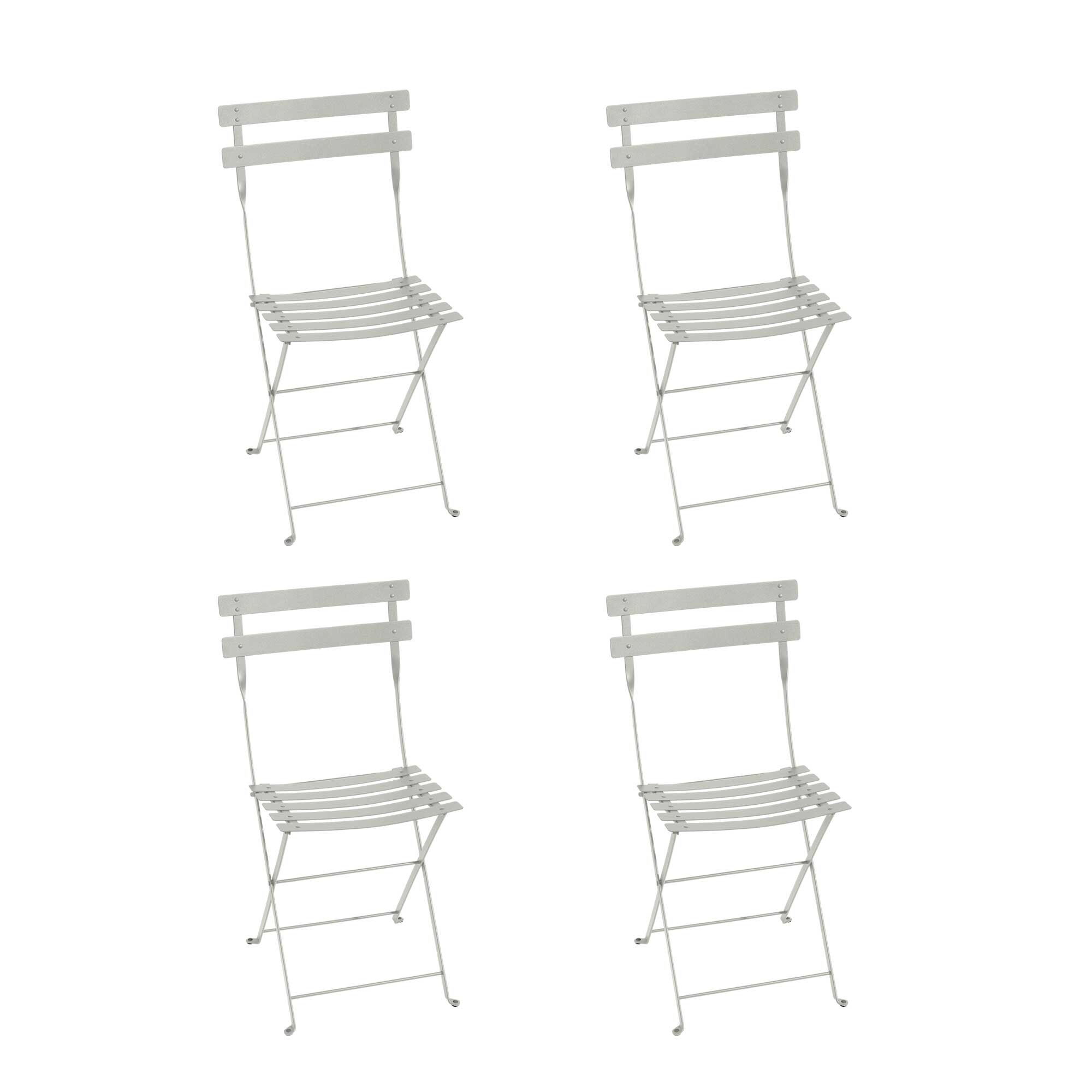 Bistro Metall Folding Chair Set of 4