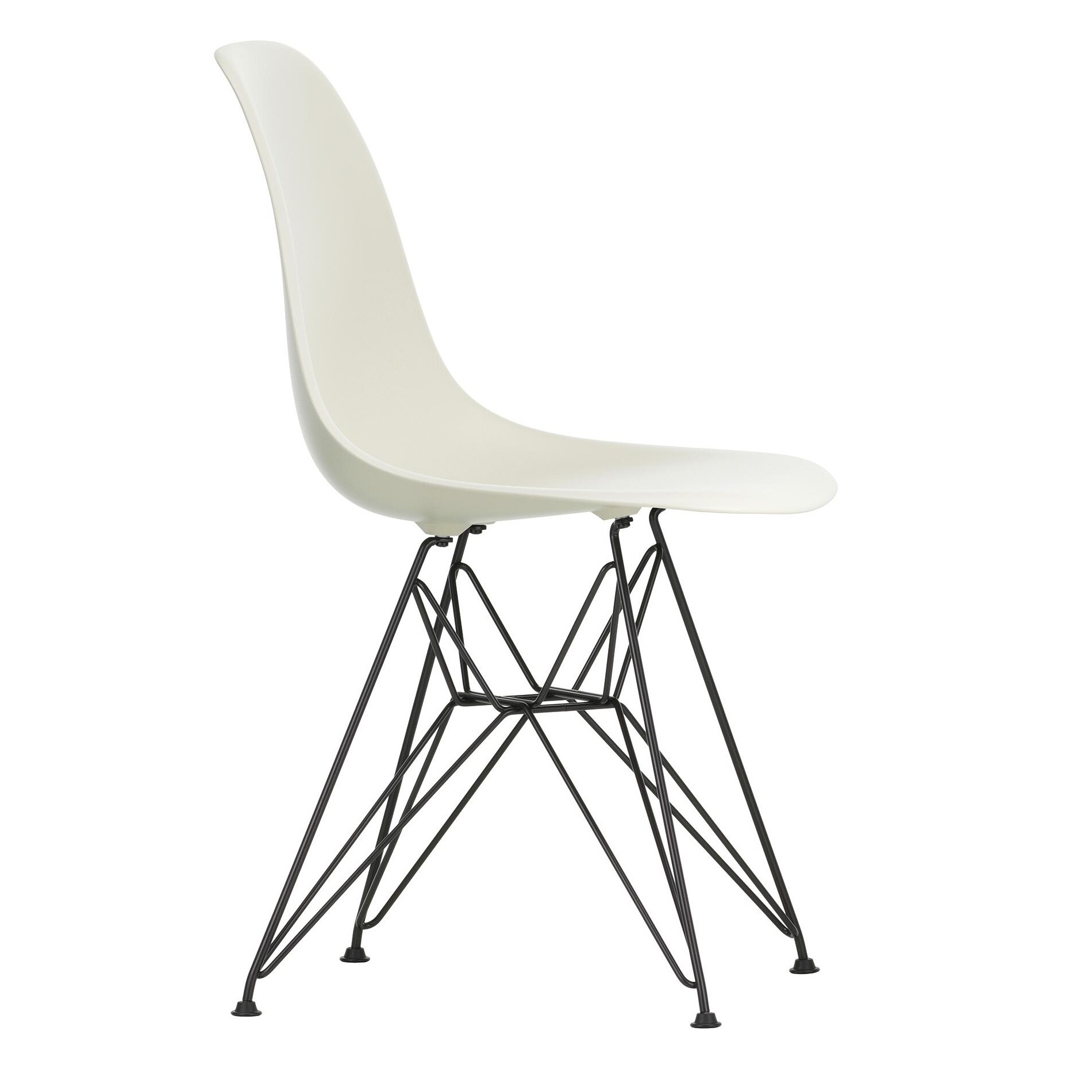 Eames Plastic Side Chair DSR RE Black Base