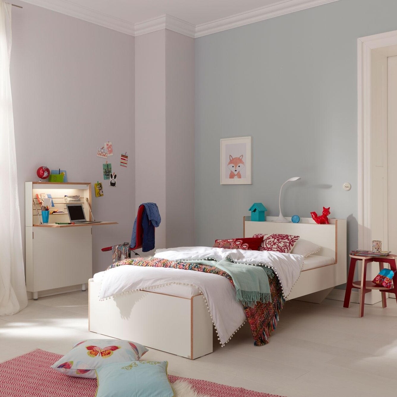 Flatmate Wall Secretary with Birch Edge