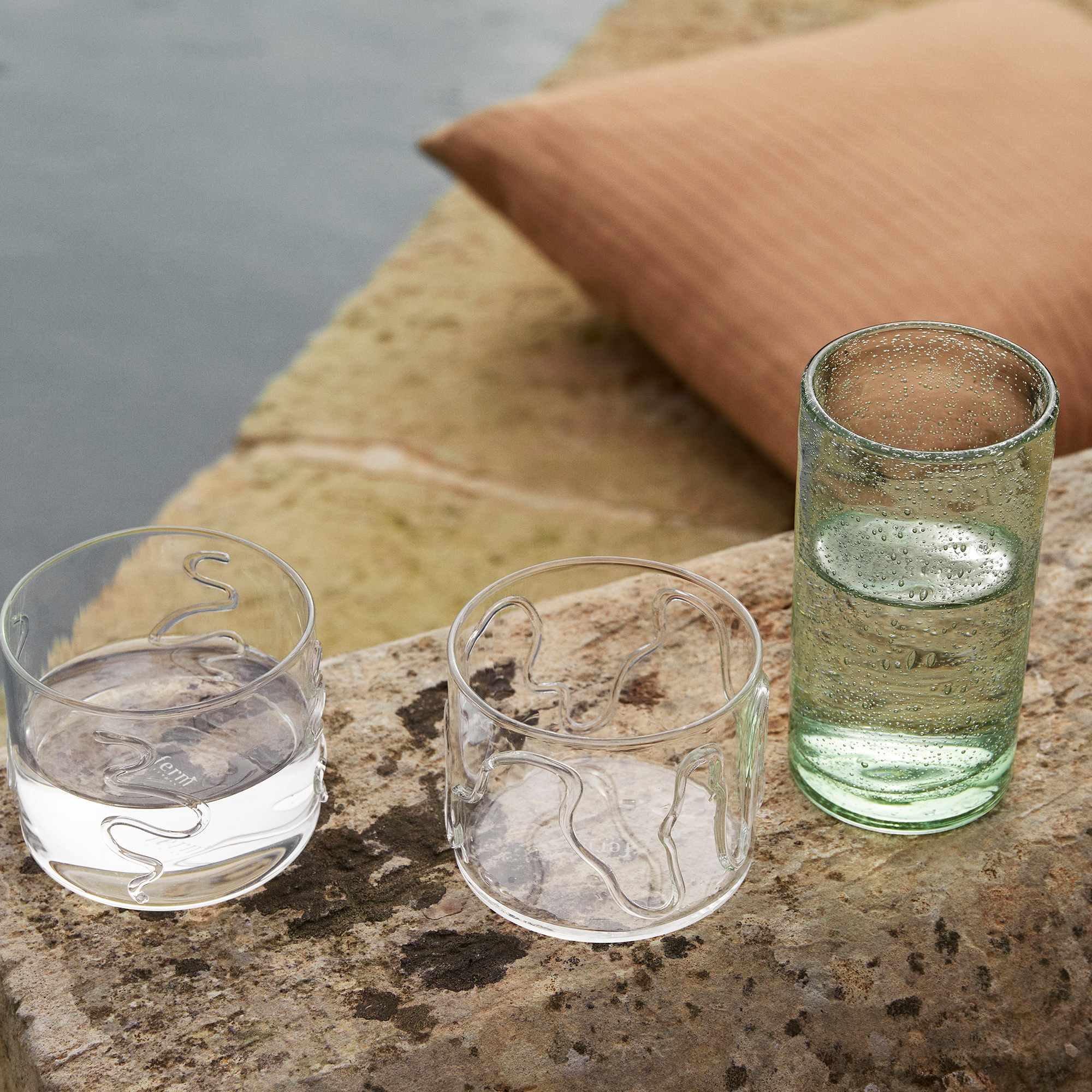 Doodle Glass Low Set of 2