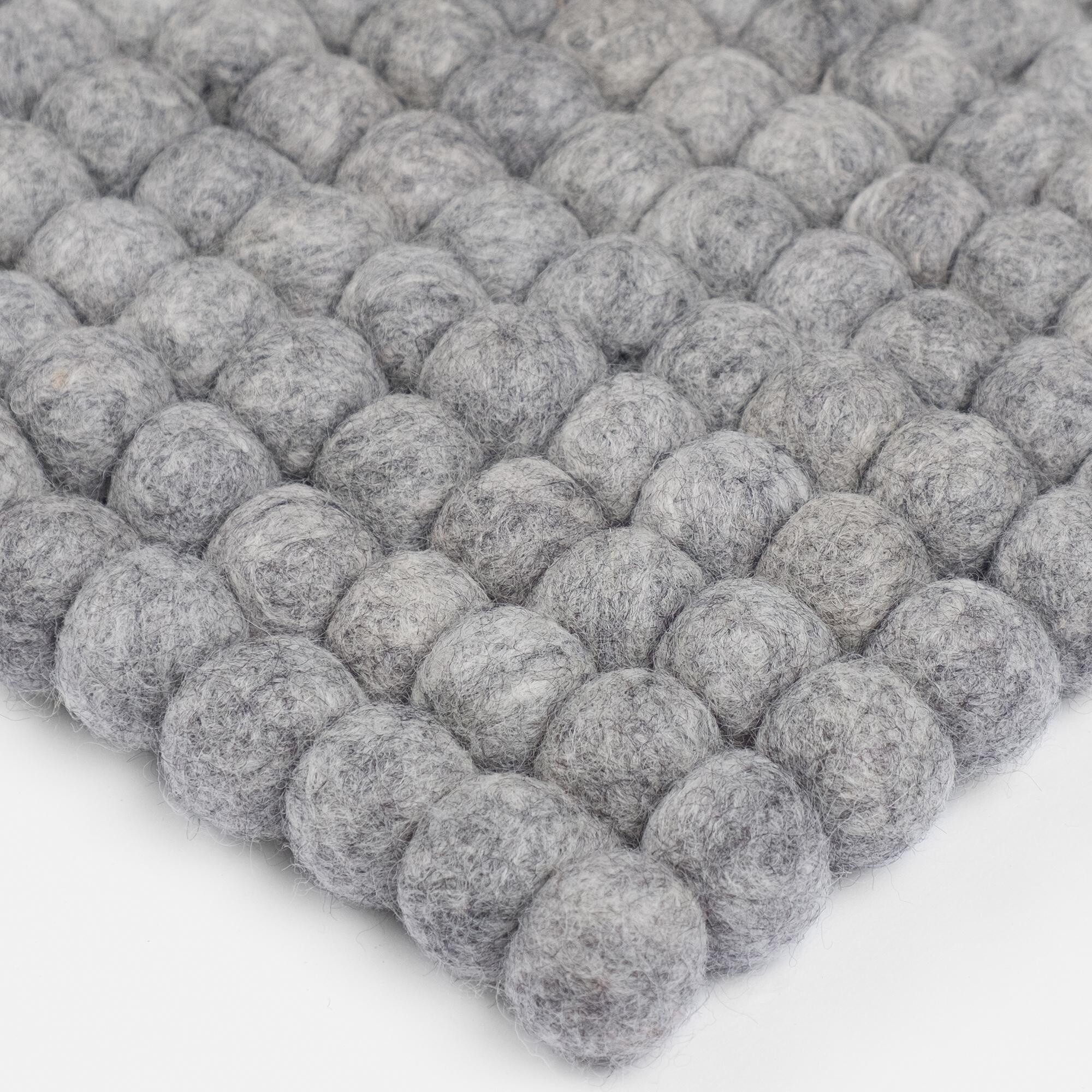 Carl Felt Ball Rug rectangular