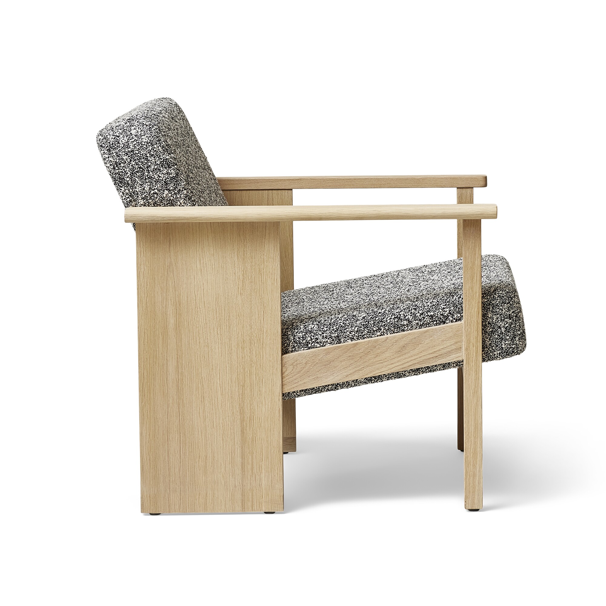 Block Lounge Chair Oak White Oiled