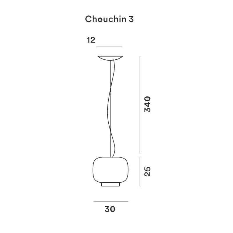 Chouchin 3 Reverse Suspension Lamp