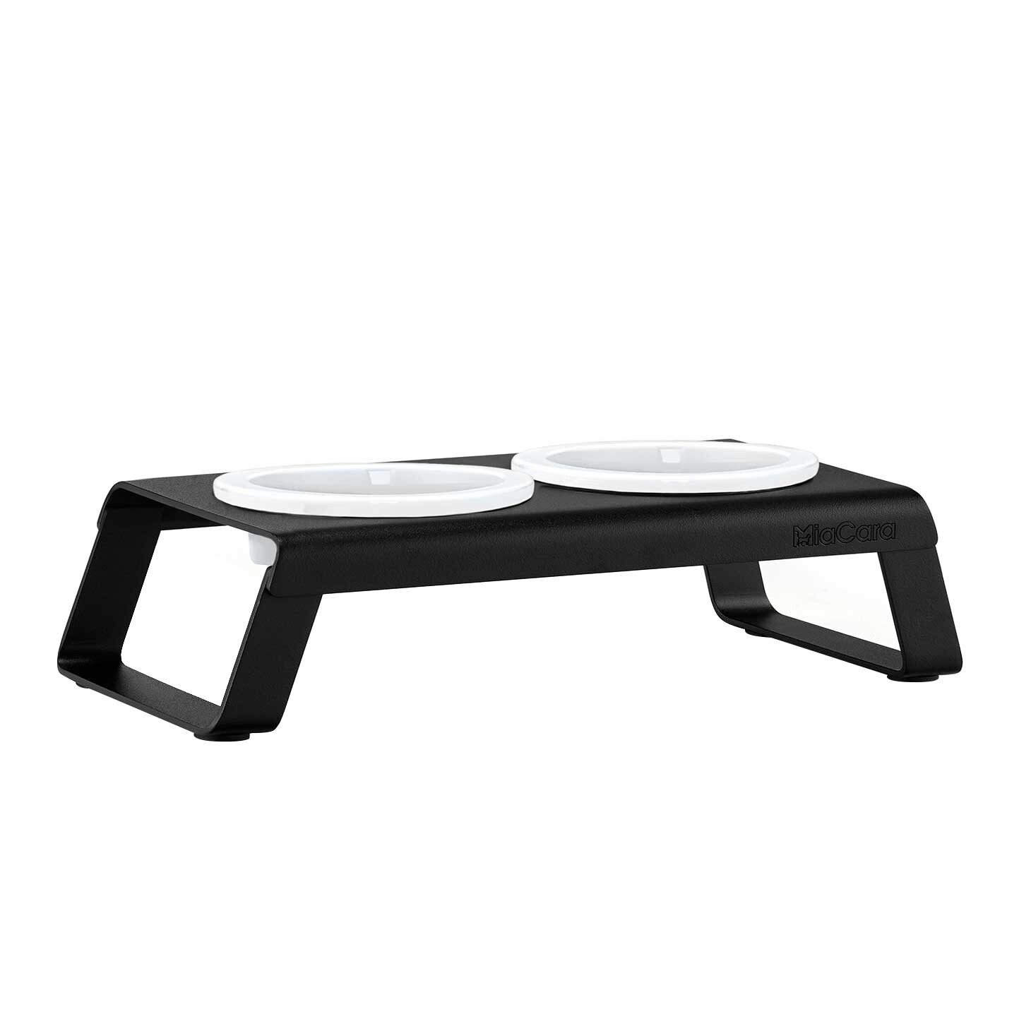 Desco Cat Bowl Stand with Porcelain Bowls