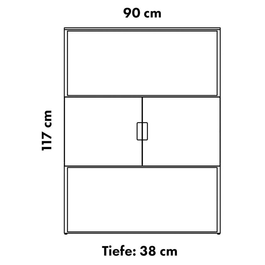 Fischer Design 03 Highboard 90x38x117cm
