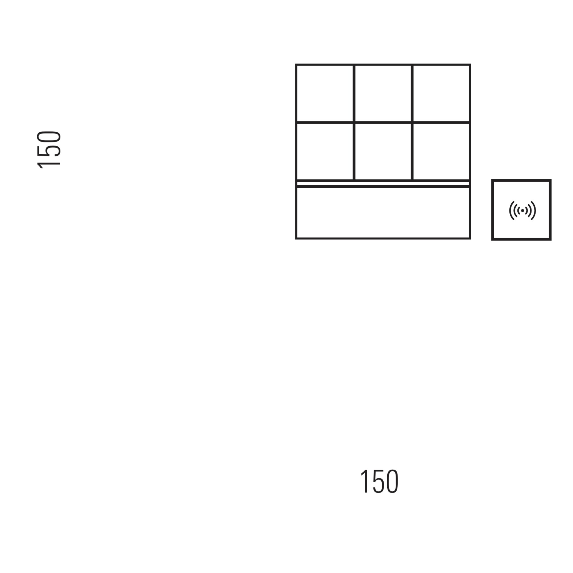 CubeLight move LED Battery Lamp with Radio Cube
