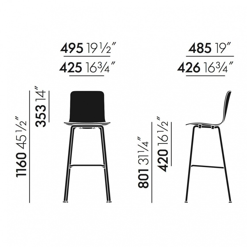 Hal Ply Stool High Bar Stool High