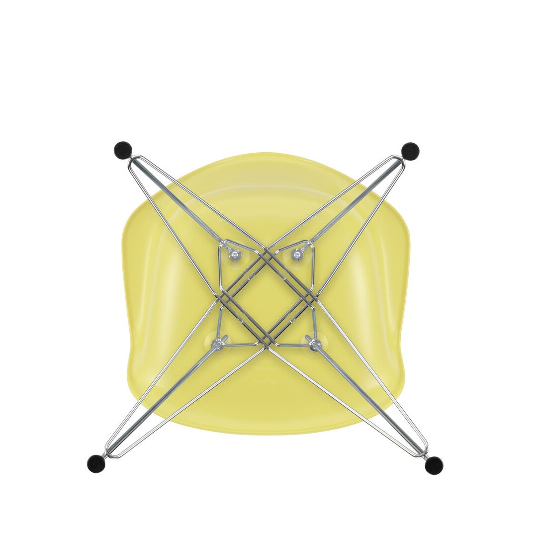 Eames Plastic Armchair DAR RE Chromed Base