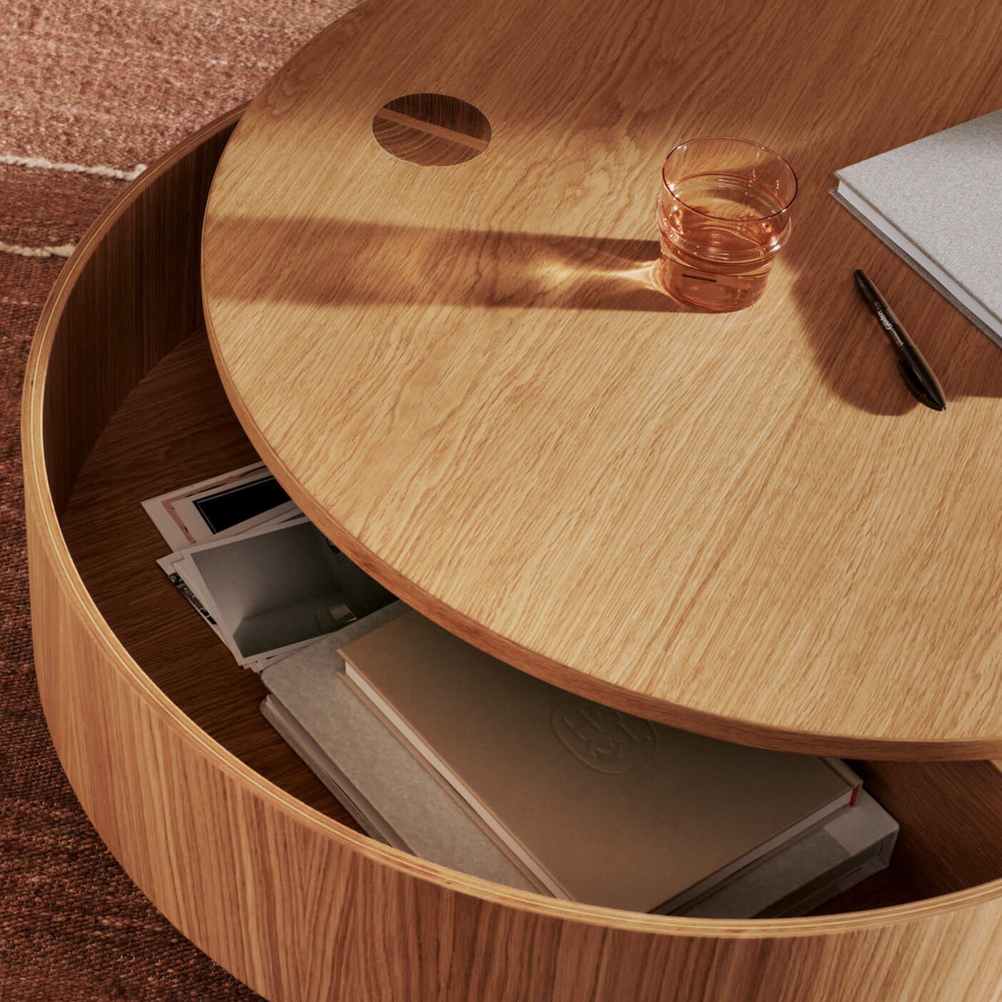 Olles Side Table with Storage