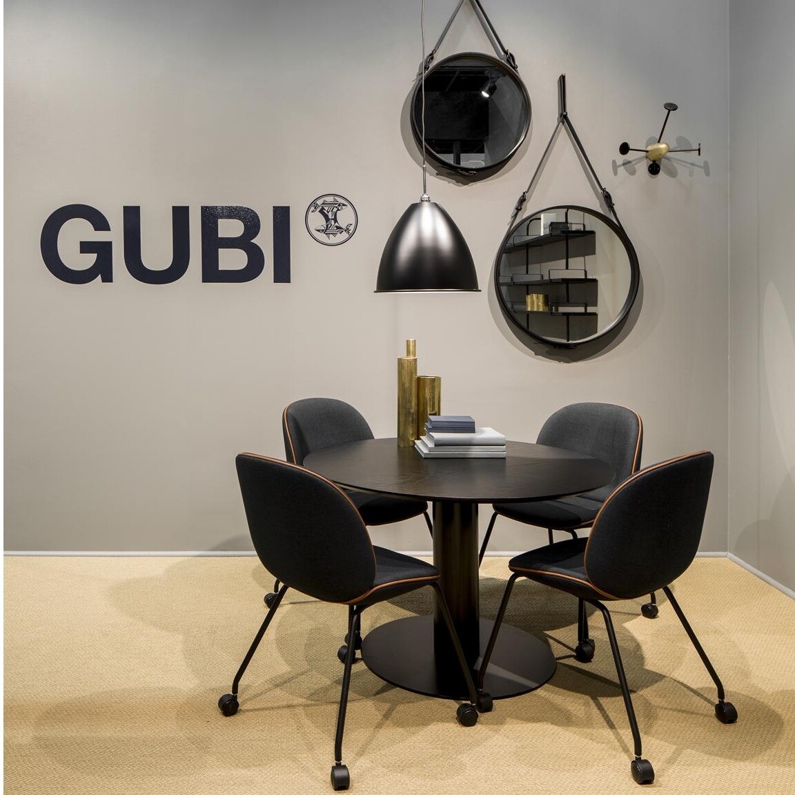 Adnet Wall Mirror Ø70cm