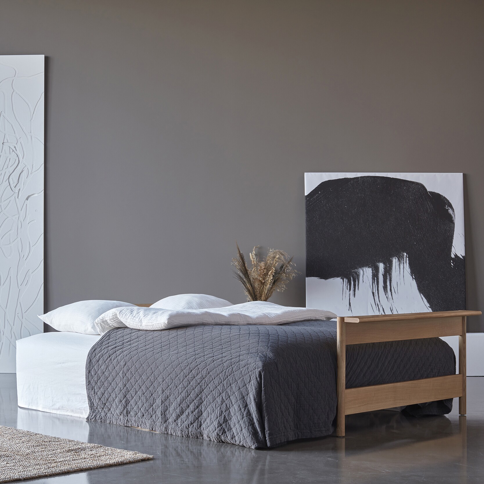 Malloy Wood Sofa Bed 230x118cm