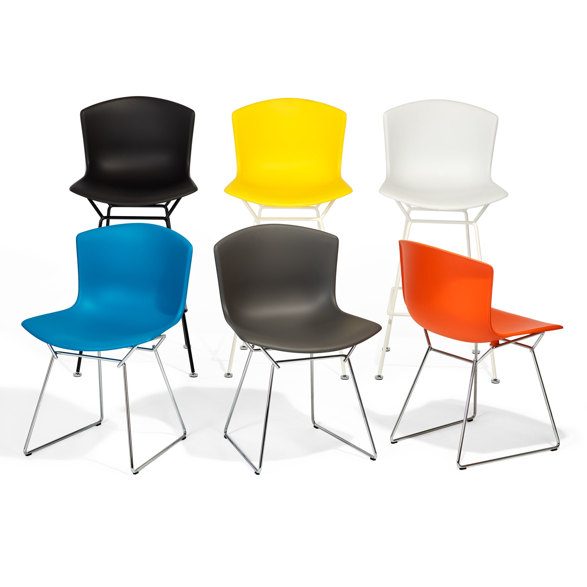 Bertoia Plastic Side Chair Frame Chromed