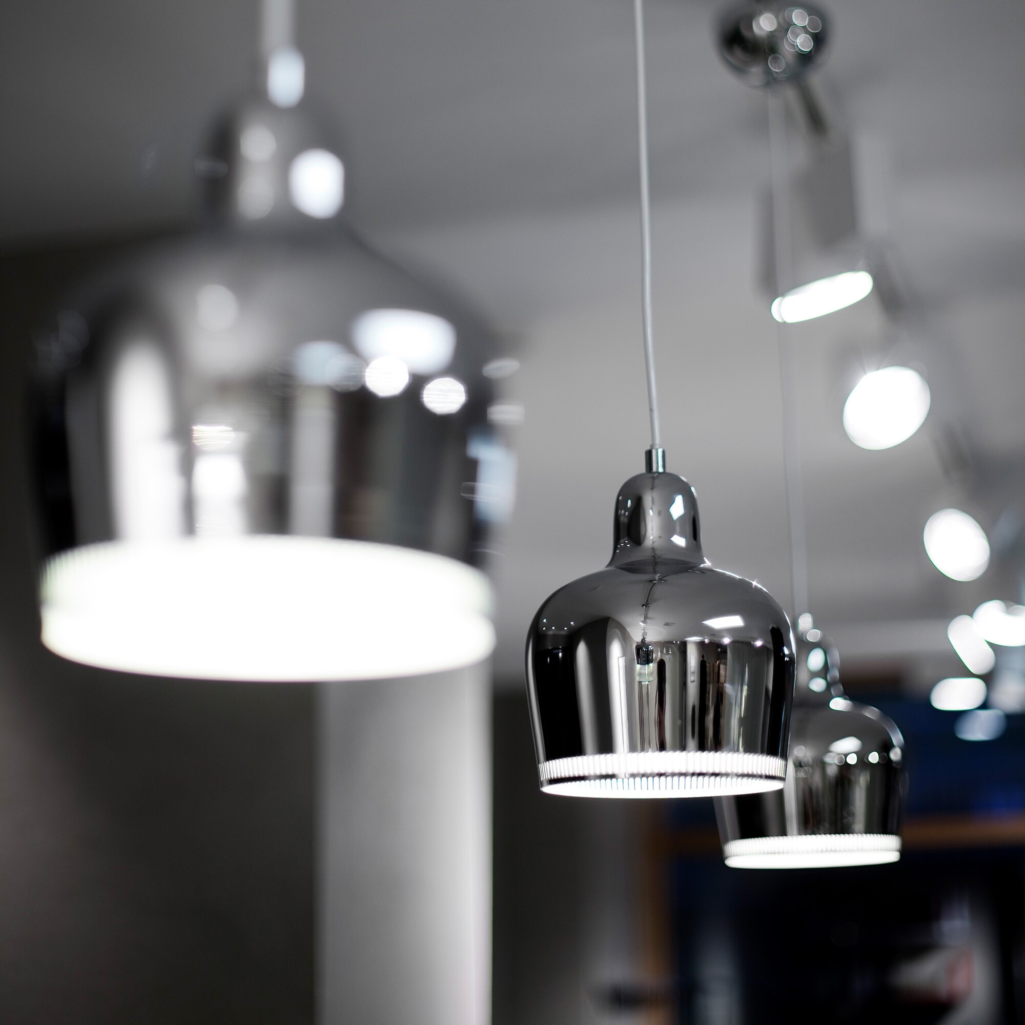 A330S Golden Bell Suspension Lamp Steel