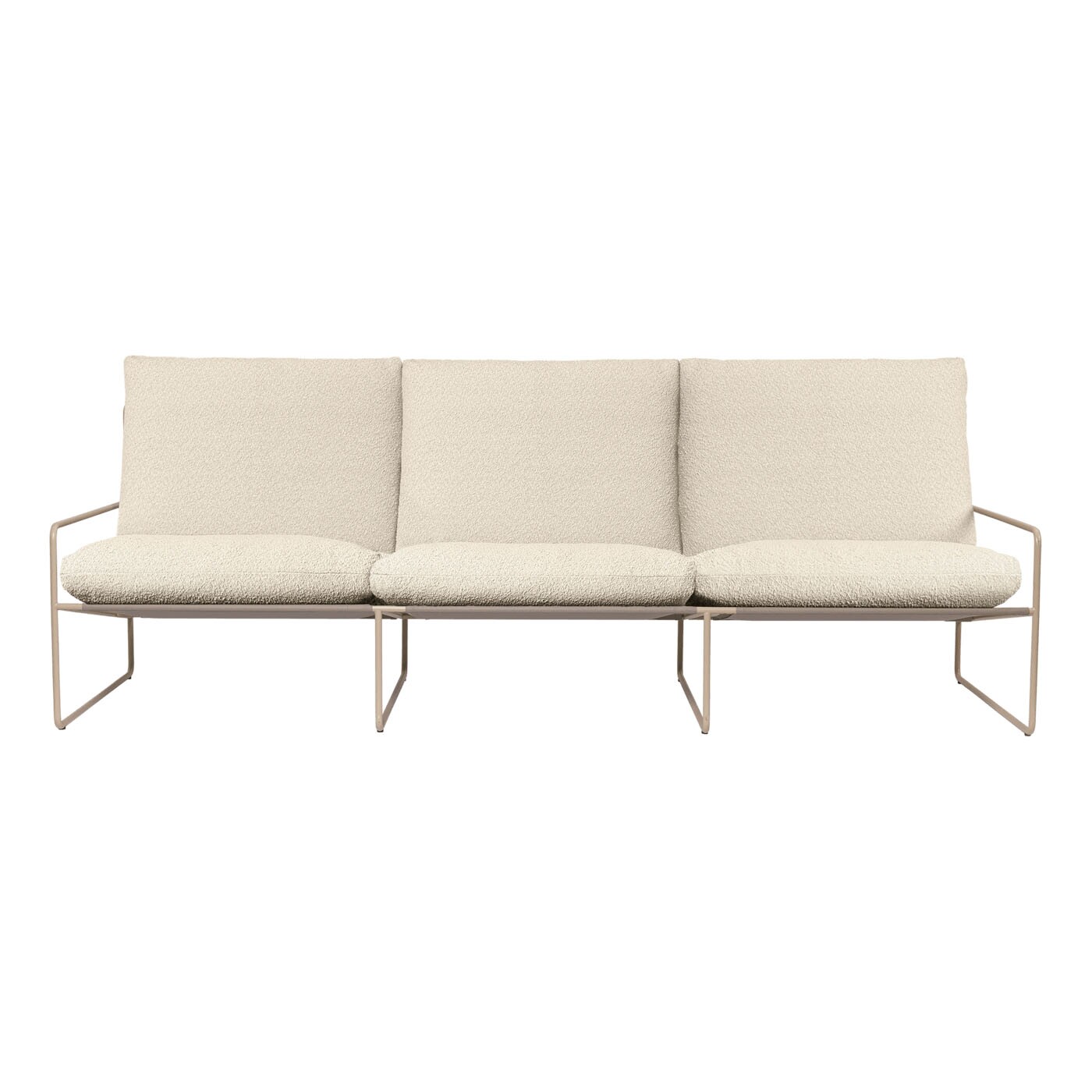 Desert Outdoor Sofa 3 Seater Fabric Bouclé