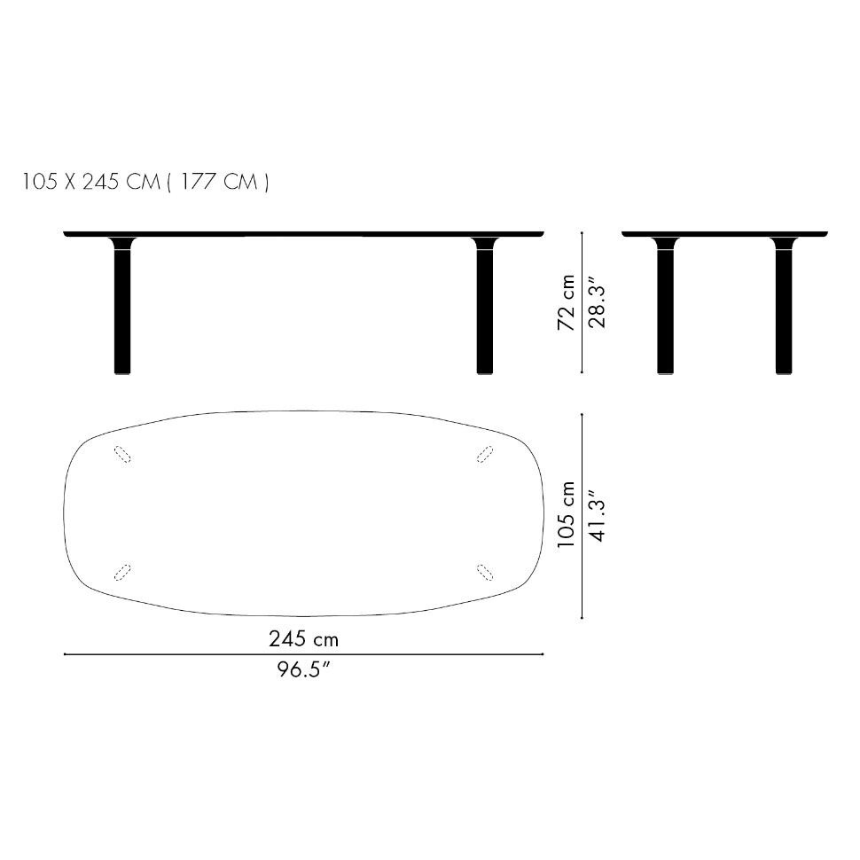 Analog™ JH83 Dining Table 245x105cm