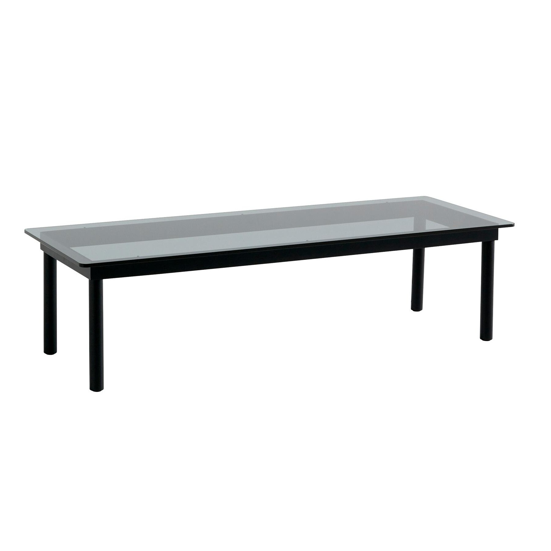 Kofi Coffee Table Black Lacquered Oak Base 140x50cm