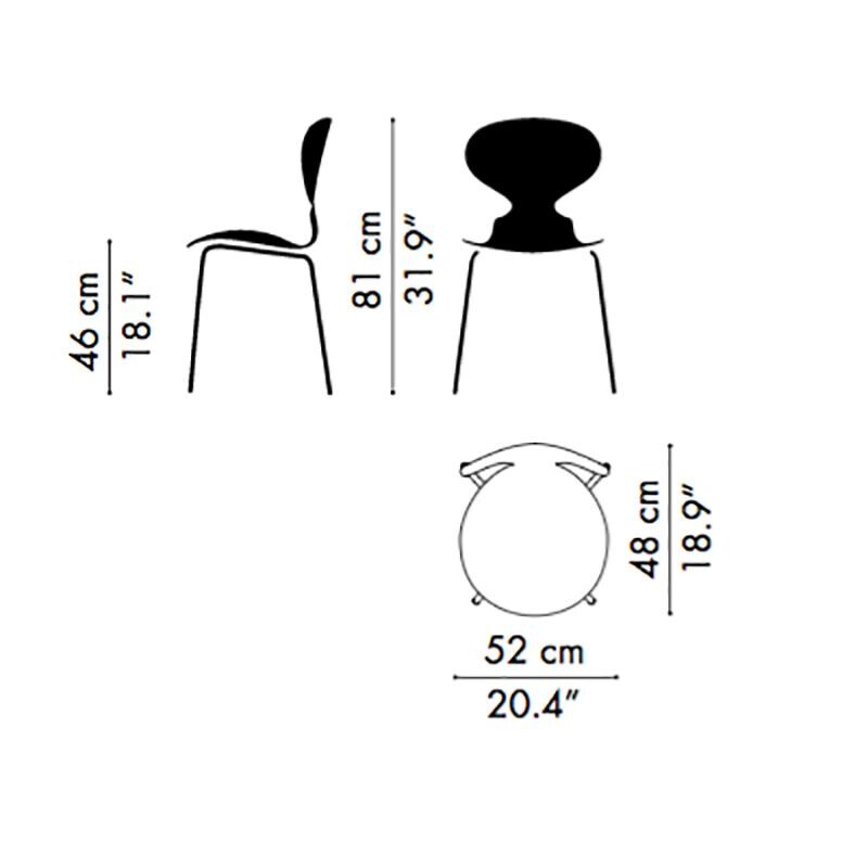 Ant™ Chair Wood Natural Veener