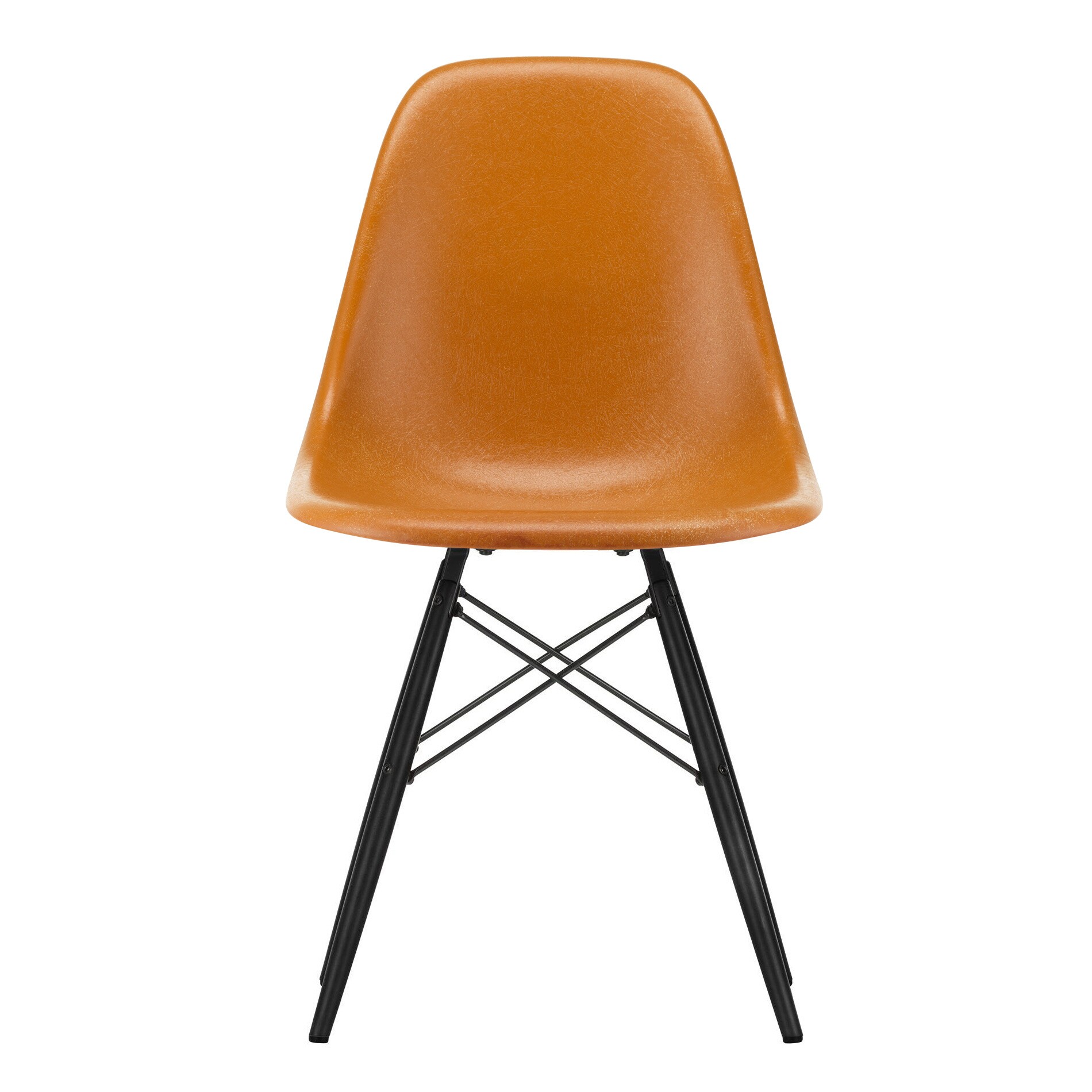 Eames Fiberglass Side Chair DSW Black Maple