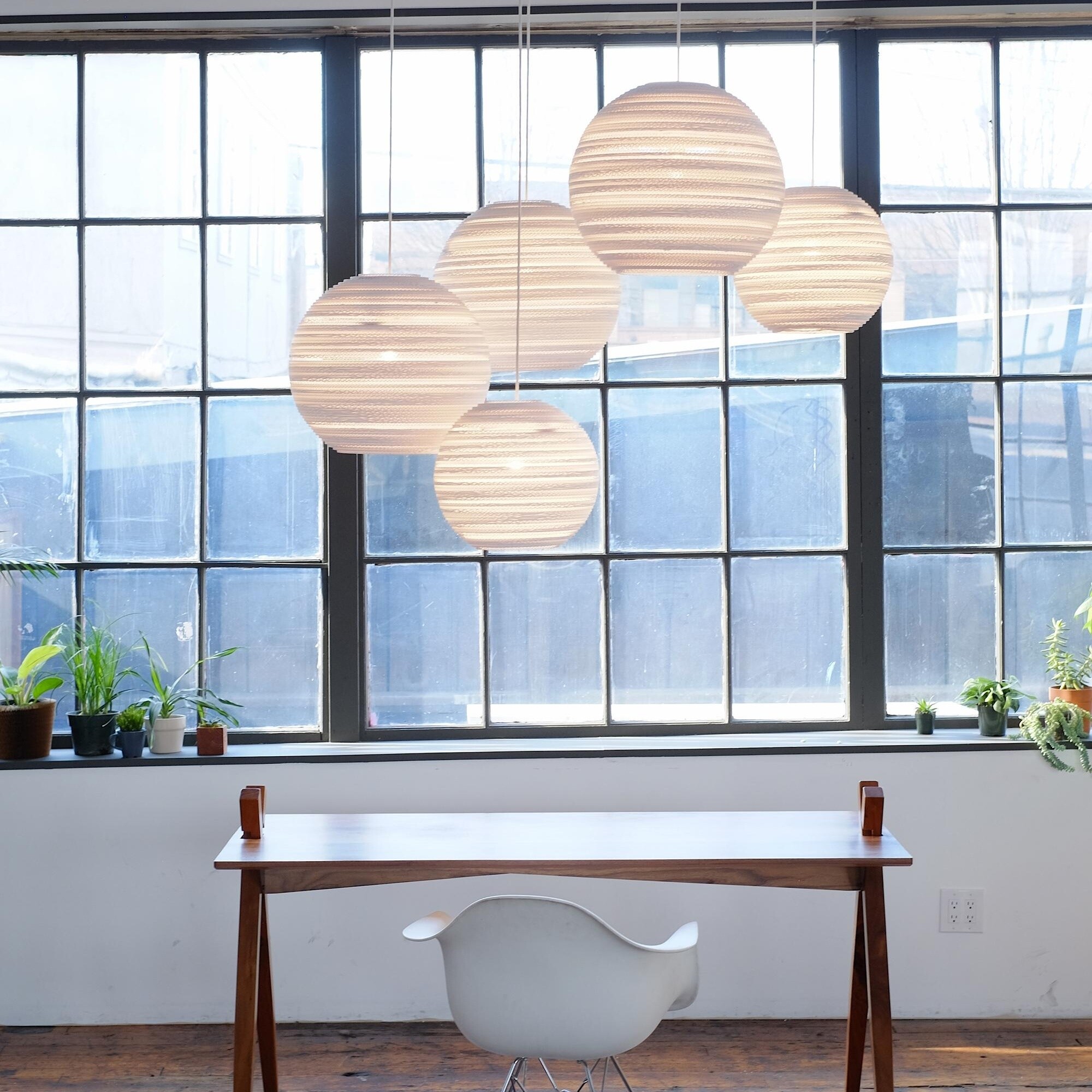 Moon Suspension Lamp White