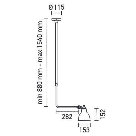 Lampe Gras N°313 Ceiling Lamp