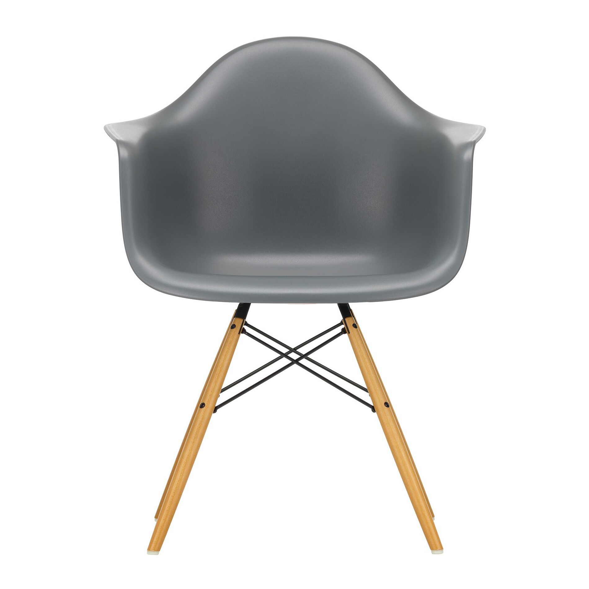 Eames Plastic Armchair DAW RE Golden Maple Base