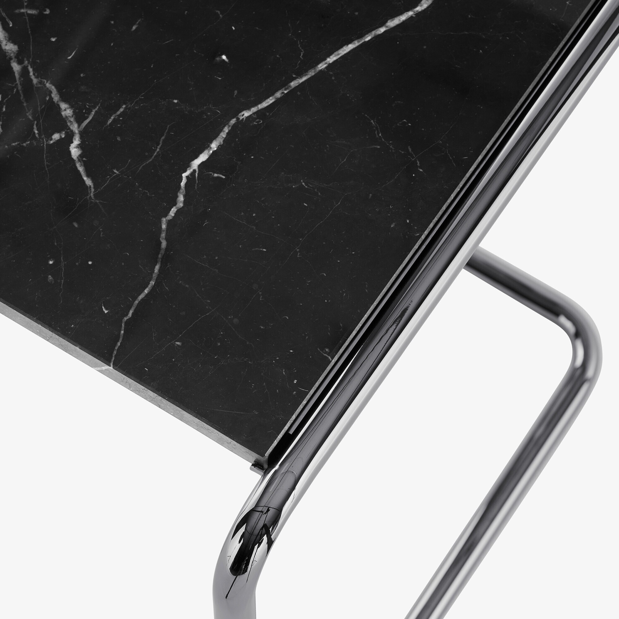 JS. THONET a personal Interpretation by Jil Sander B 97 Serious Side Table Set of 2 Marble