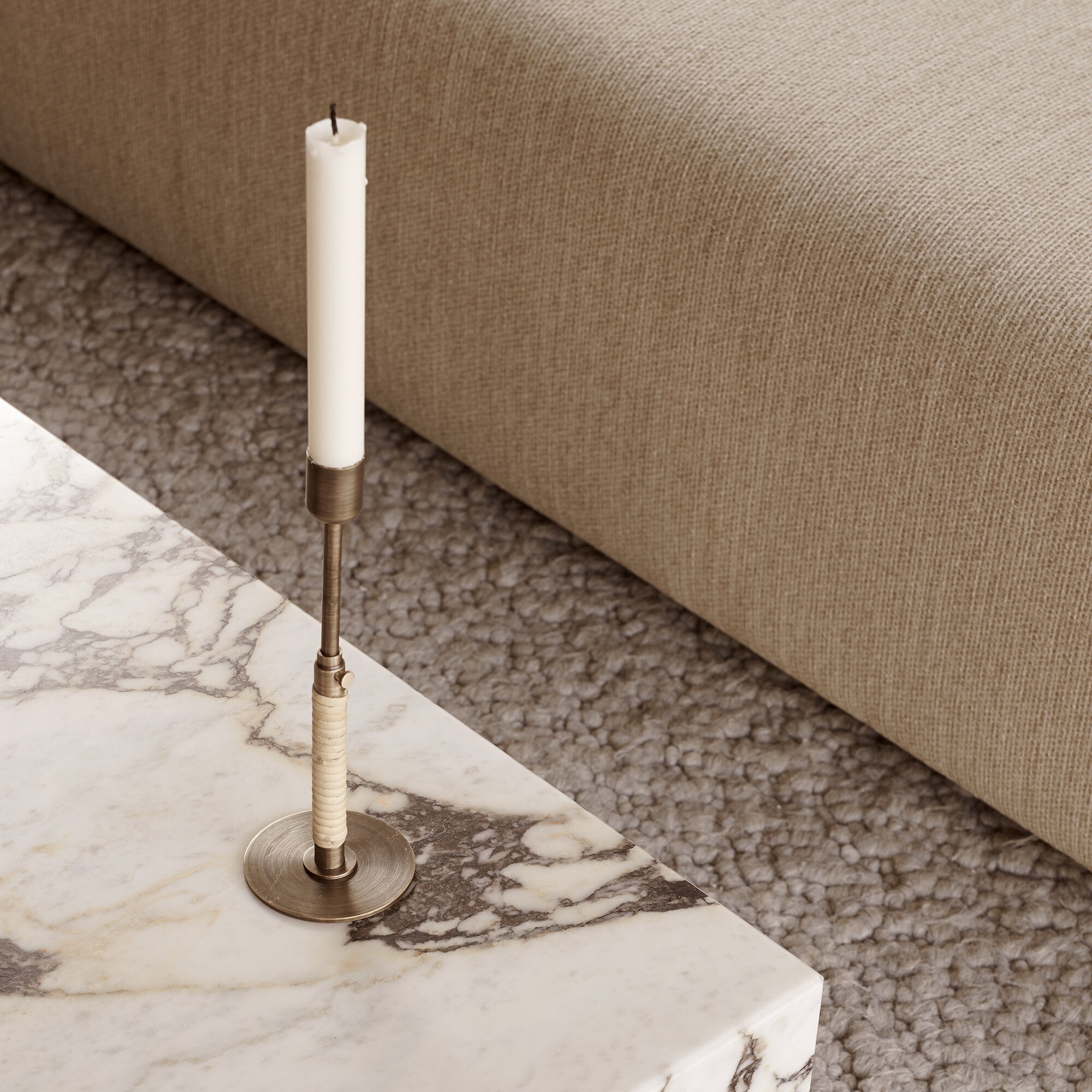 Duca Candle Holder Brass