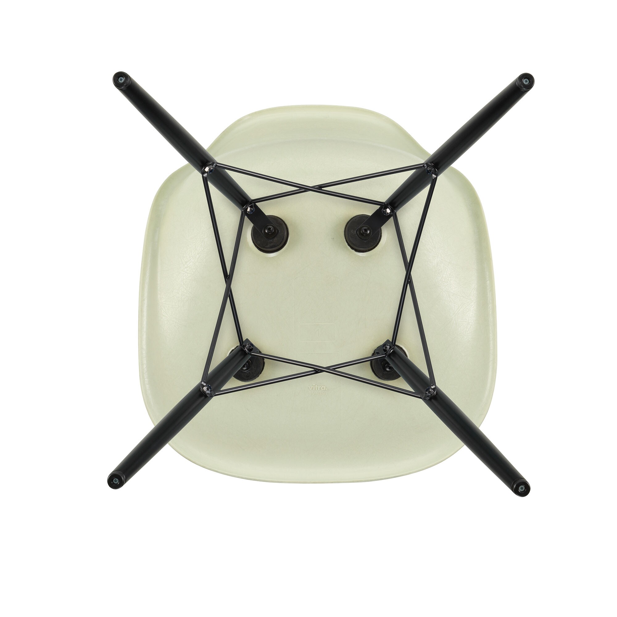 Eames Fiberglass Side Chair DSW Black Maple