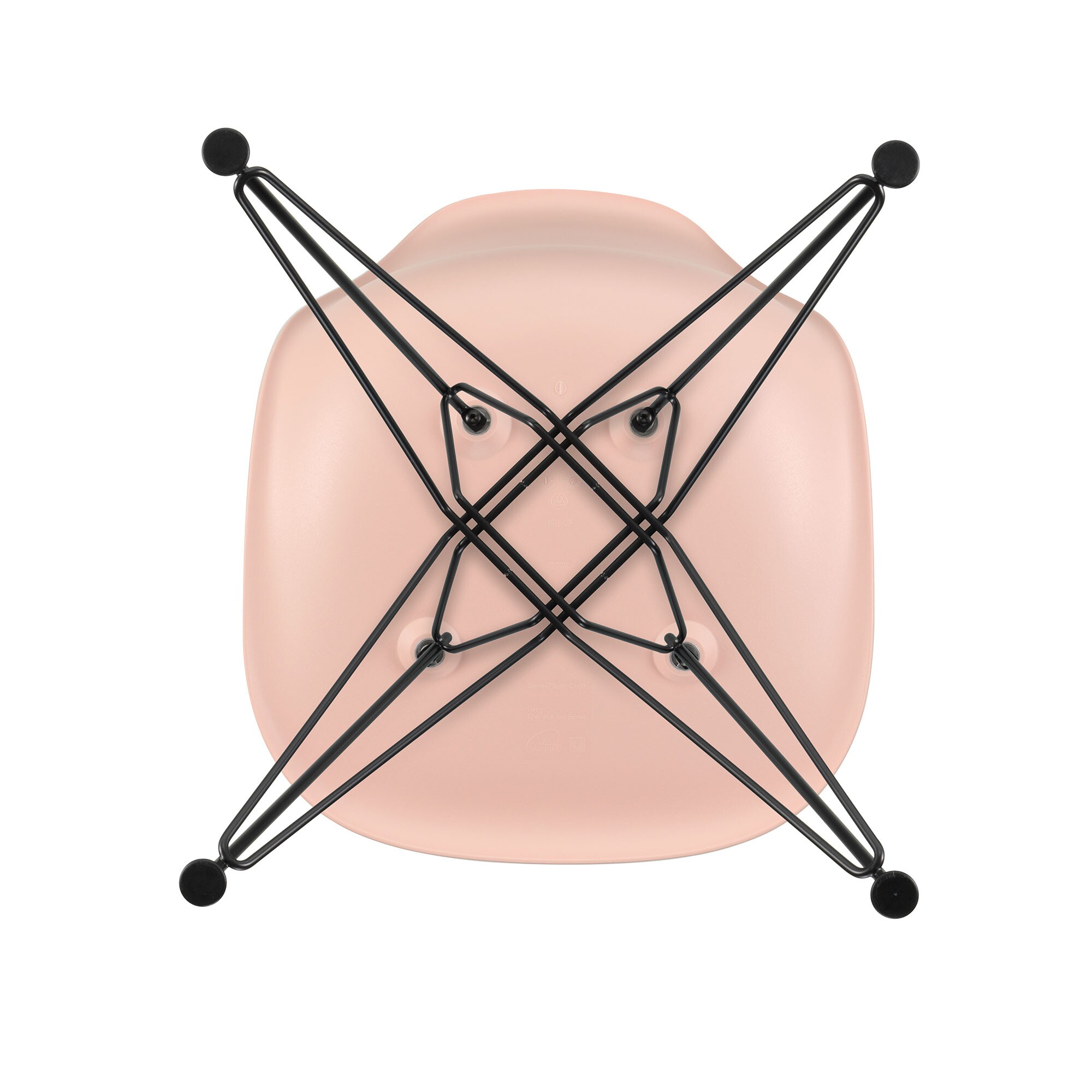 Eames Plastic Side Chair DSR RE Black Base