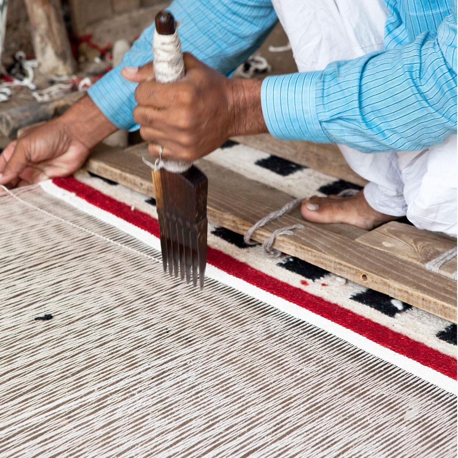 Mélange Pattern 4/5 Kilim Carpet Runner