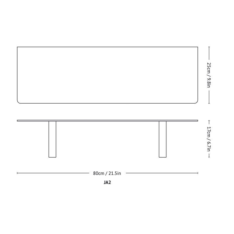 Column JA2 Wall Shelf