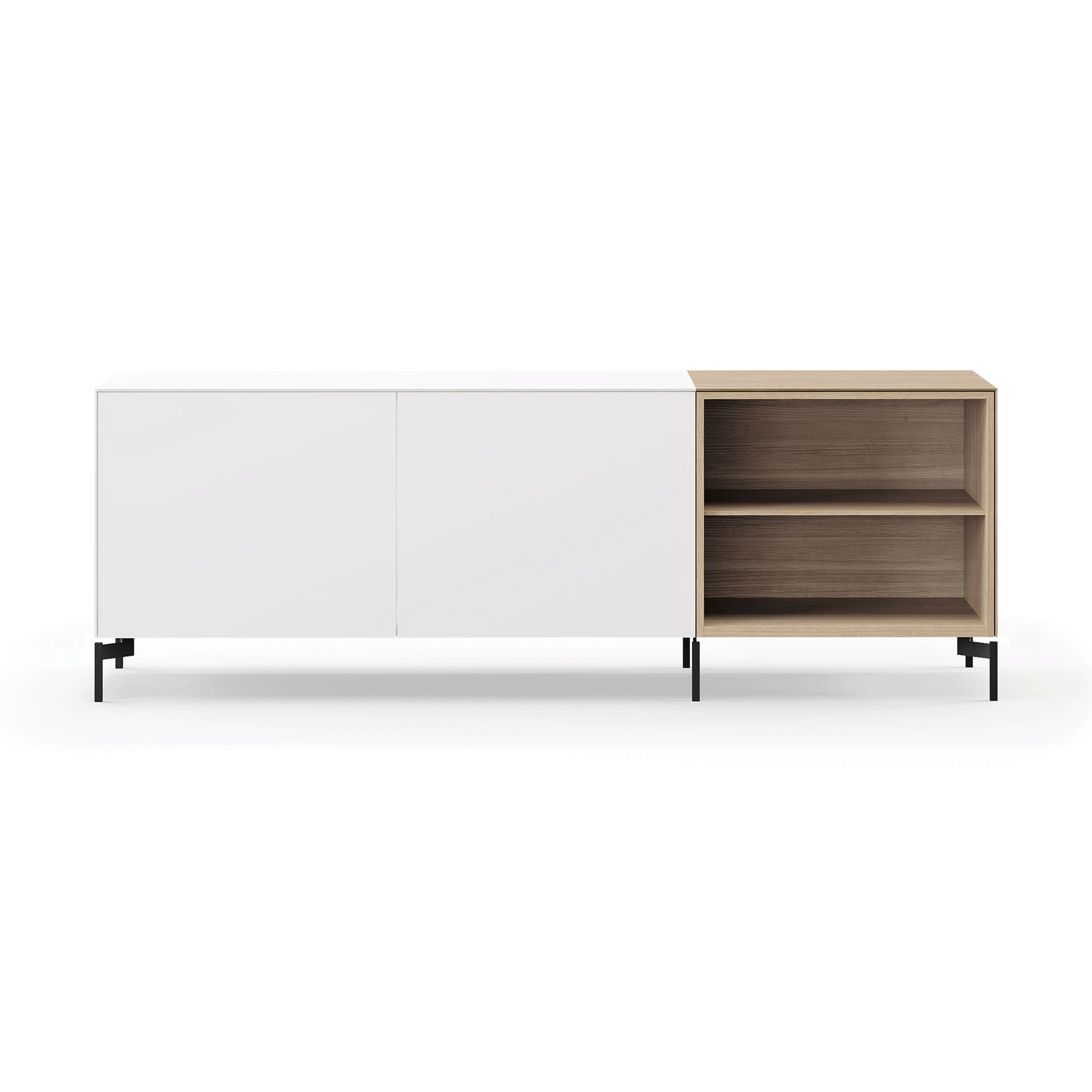 Edit Q Sideboard 181.3x48x63cm with 2 open boxes right