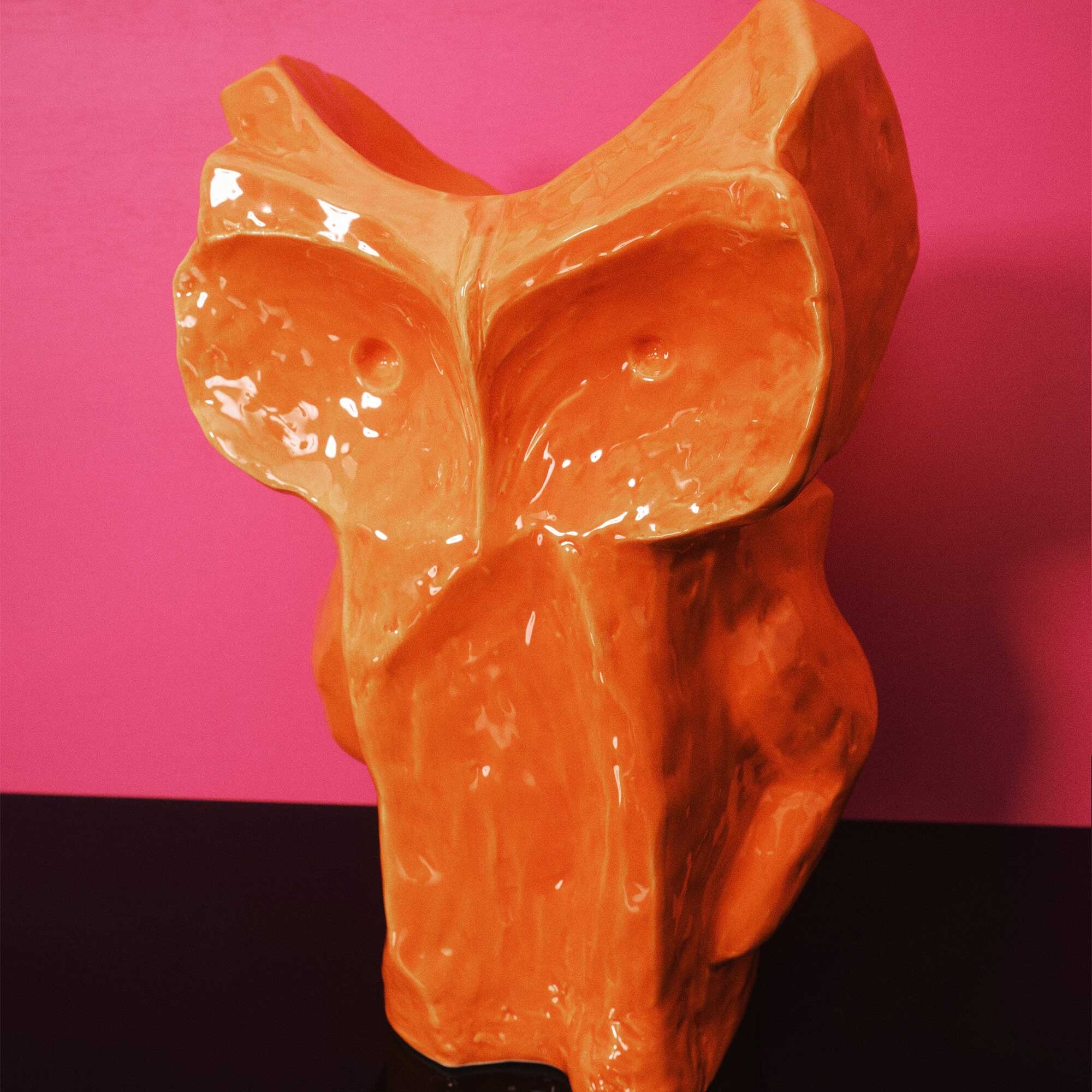 After Midnight Vase Owl L