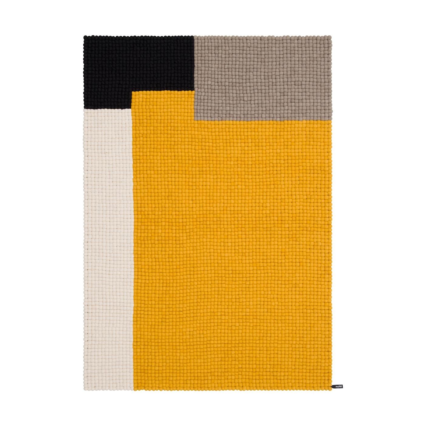 Cube Felt Ball Rug rectangular