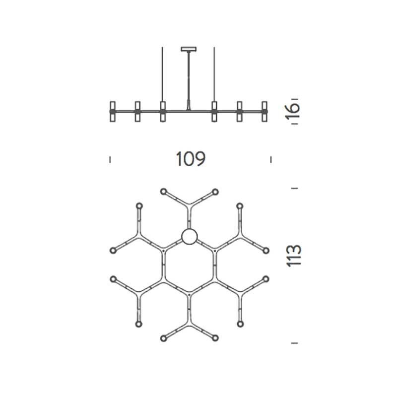 Crown Plana Minor Chandelier
