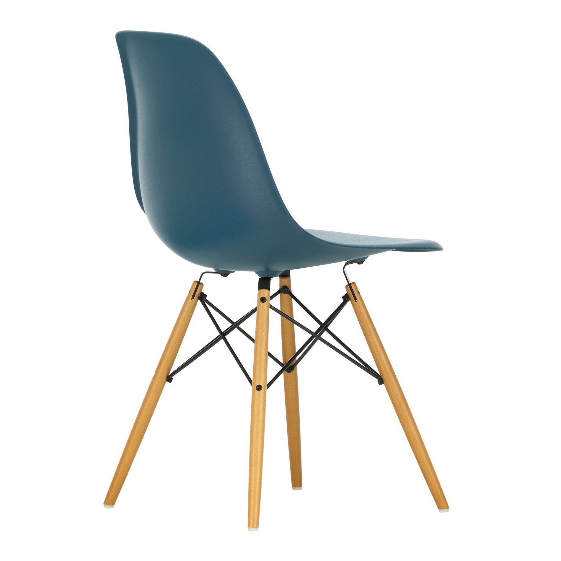 Eames Plastic Side Chair DSW RE Golden Maple