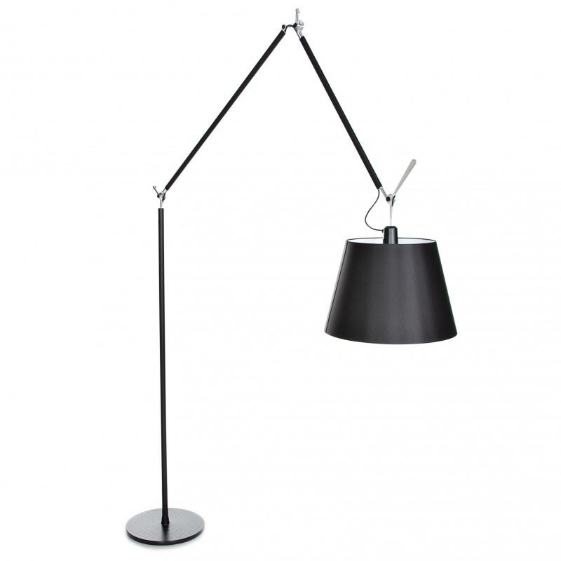 Tolomeo Mega Floor Lamp Black With Switch