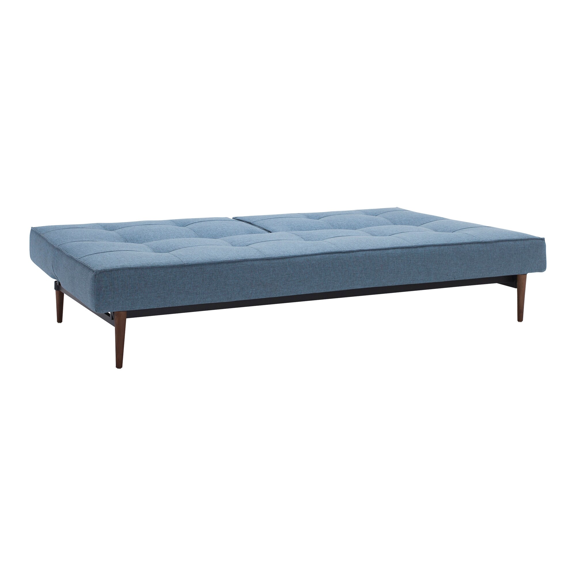 Splitback Styletto Sofa Bed Dark Wood 210x91cm