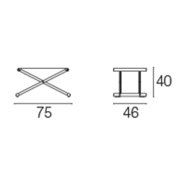 Terra Outdoor Footstool Foldable