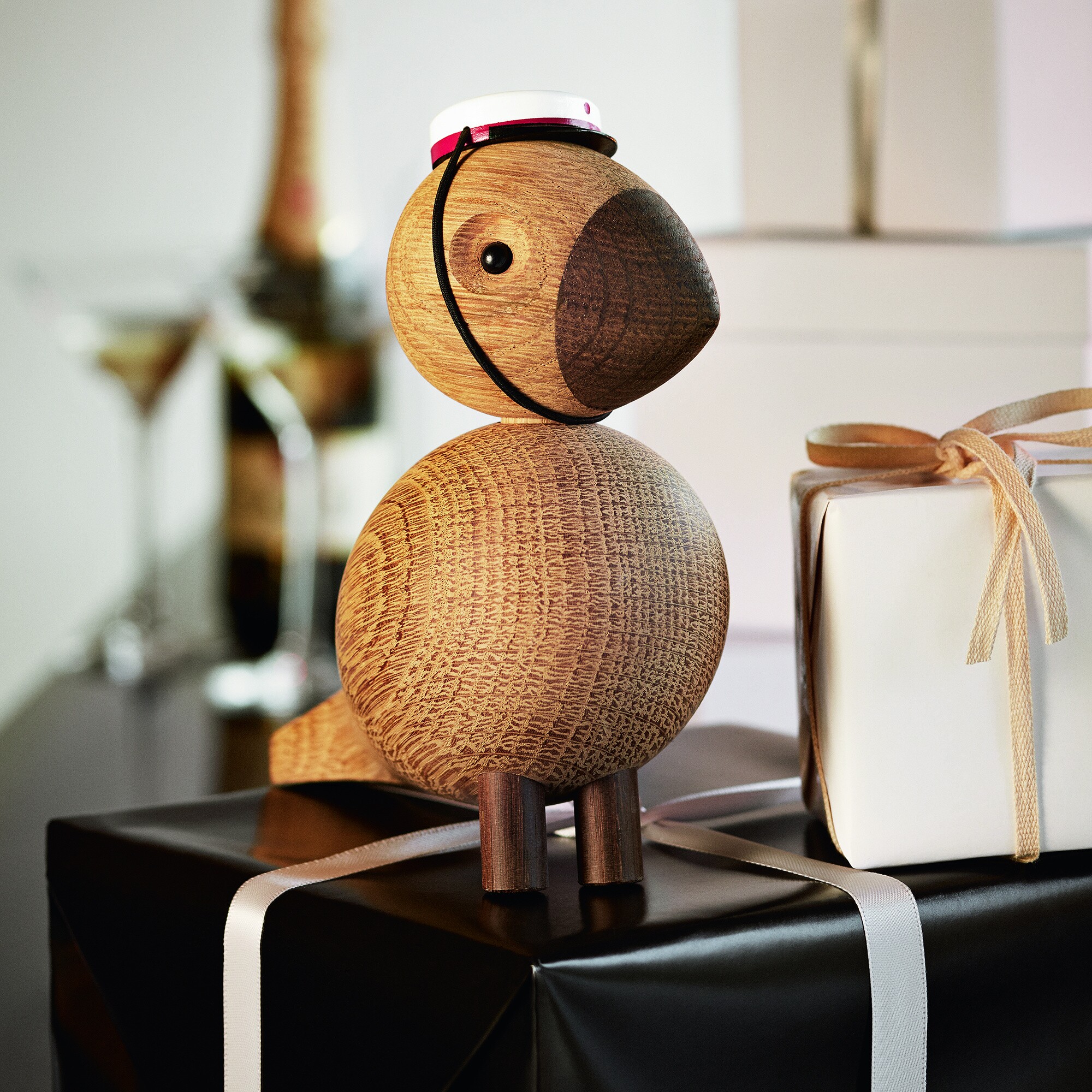 Wooden Figurine Songbird Alfred