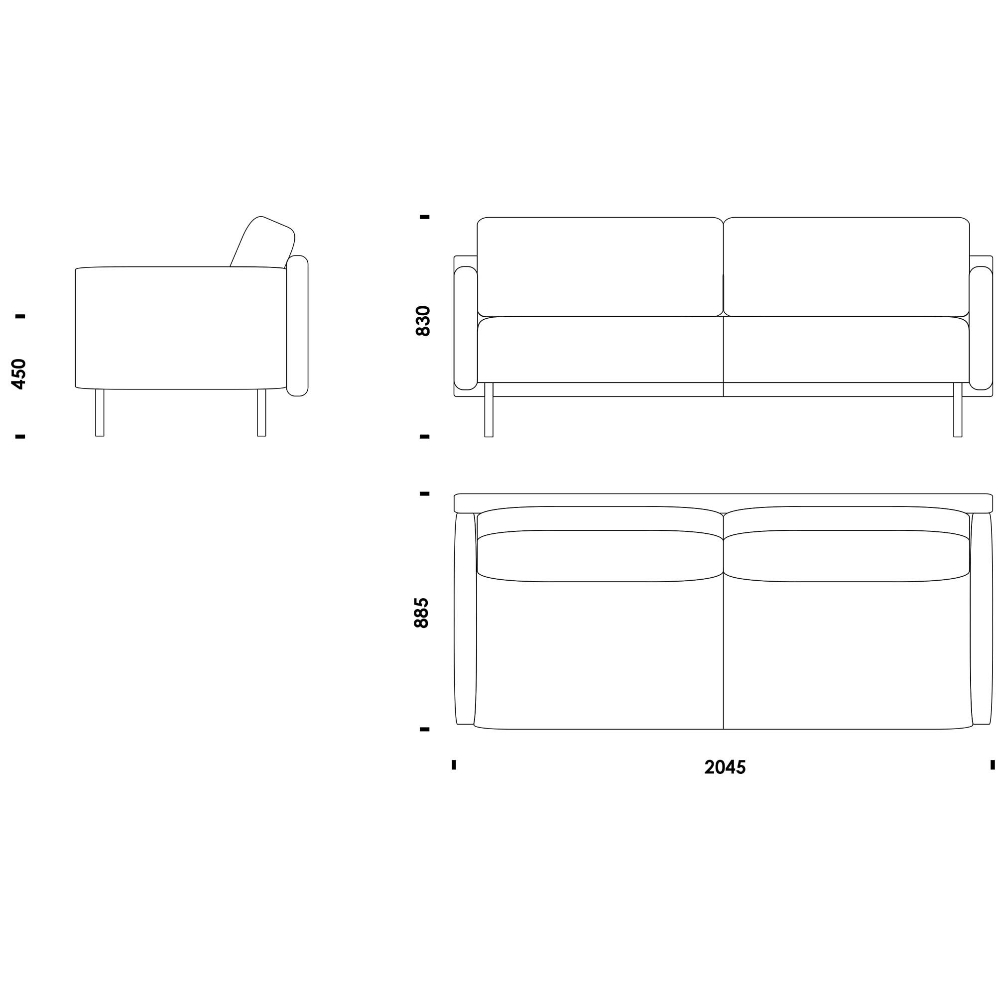 Rar 3 Seater Sofa