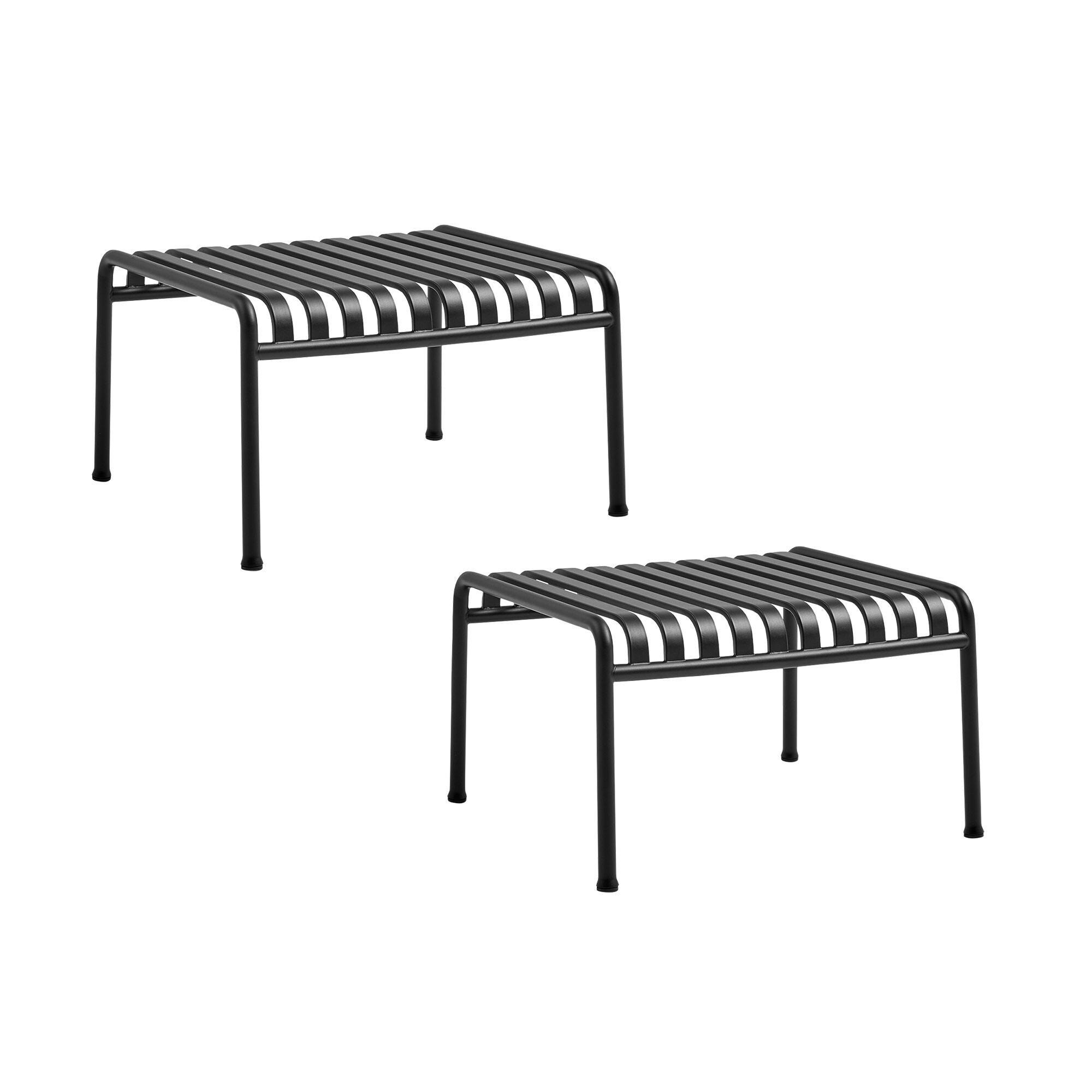 Palissade Ottoman/ Garden Side Table Set of 2