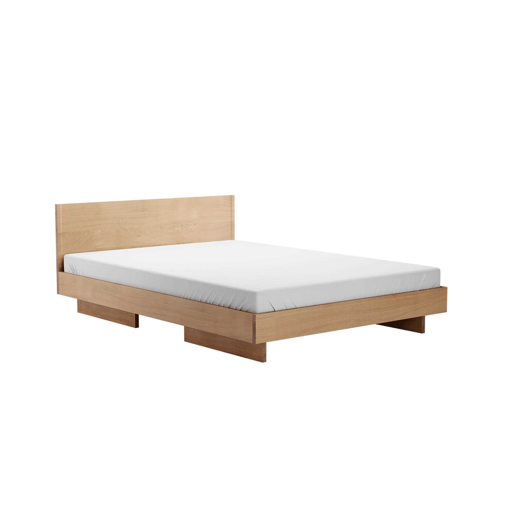 Zians Small Double Bed with Headboard 140x200cm